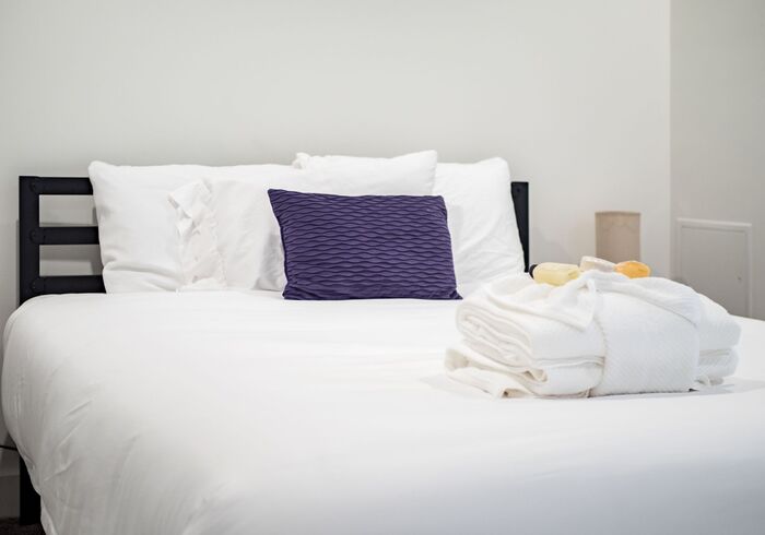 Every Bed Has Free Complimentary Essentials Soap Shampoo And Conditioner