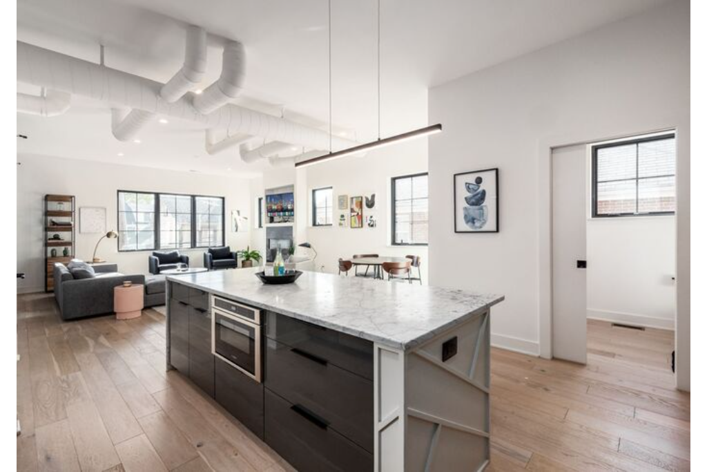 Main floor on the second level